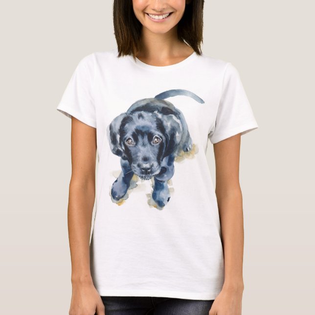 Barney, Black Labrador, dvärgdockor T Shirt (Framsida)