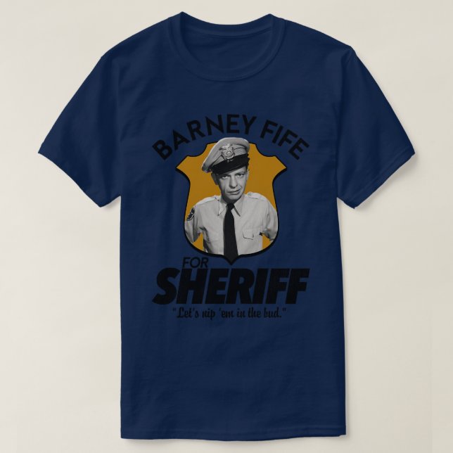 Barney Fife for sheriff T Shirt (Design framsida)