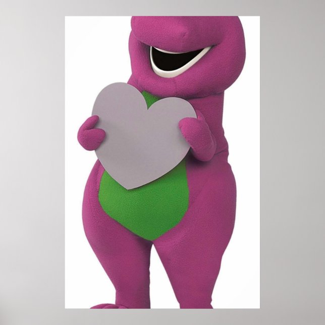 Barney med Heart Poster (Framsidan)