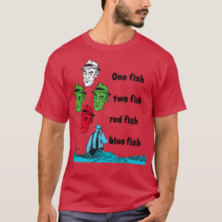 Barney Miller one Fish Two Red Fish Blue T Shirt