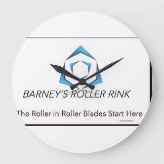 Barney Roller Rink Wall Clock Stor Klocka