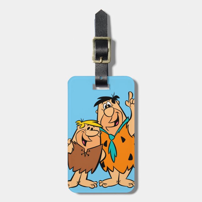 Barney Rubble och Fred Flintstone Bagagebricka (Vertikal Framsida)
