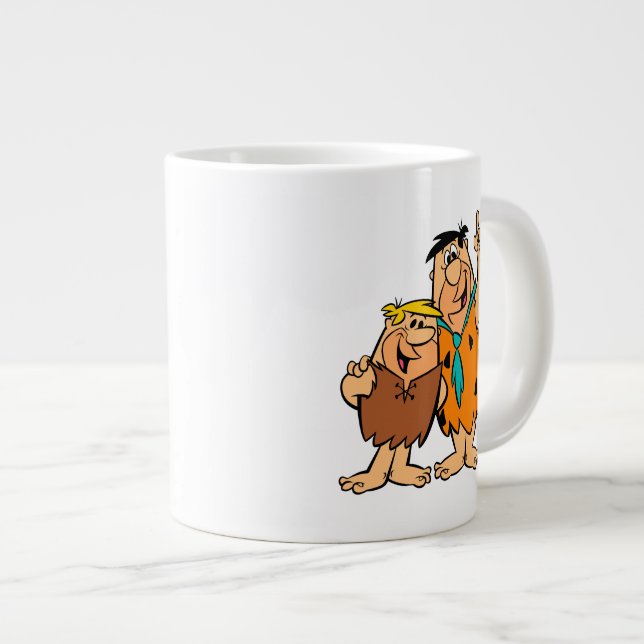Barney Rubble och Fred Flintstone Jumbo Mugg (Framsida höger)