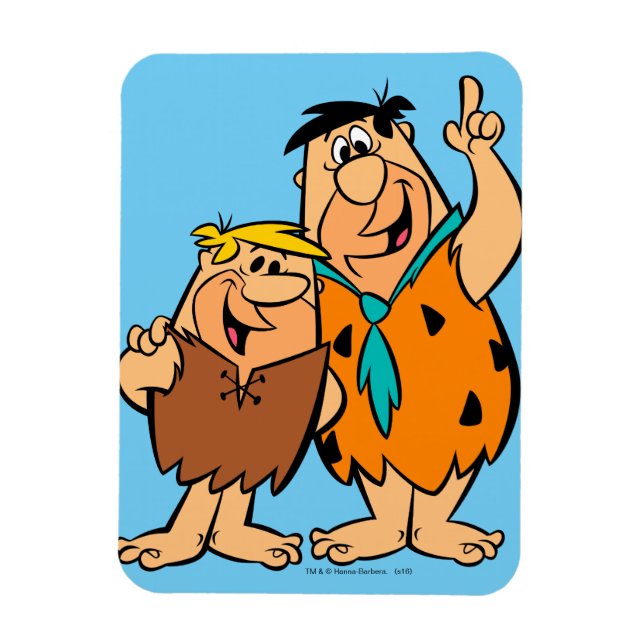Barney Rubble och Fred Flintstone Magnet (Vertikal)