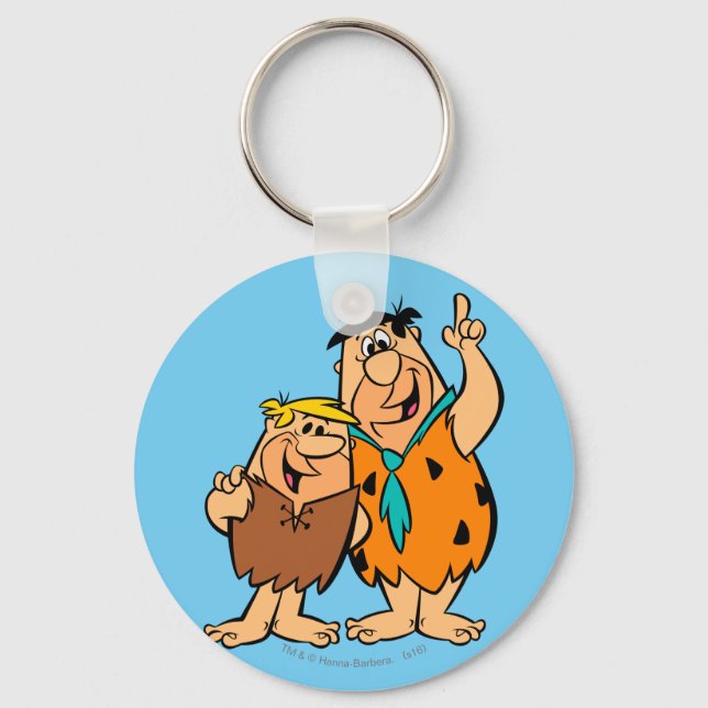 Barney Rubble och Fred Flintstone Nyckelring (Framsida)