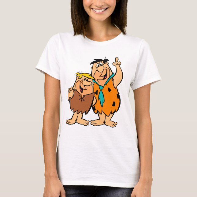 Barney Rubble och Fred Flintstone T-shirt (Framsida)