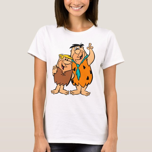 Barney Rubble och Fred Flintstone T-shirt (Framsida)