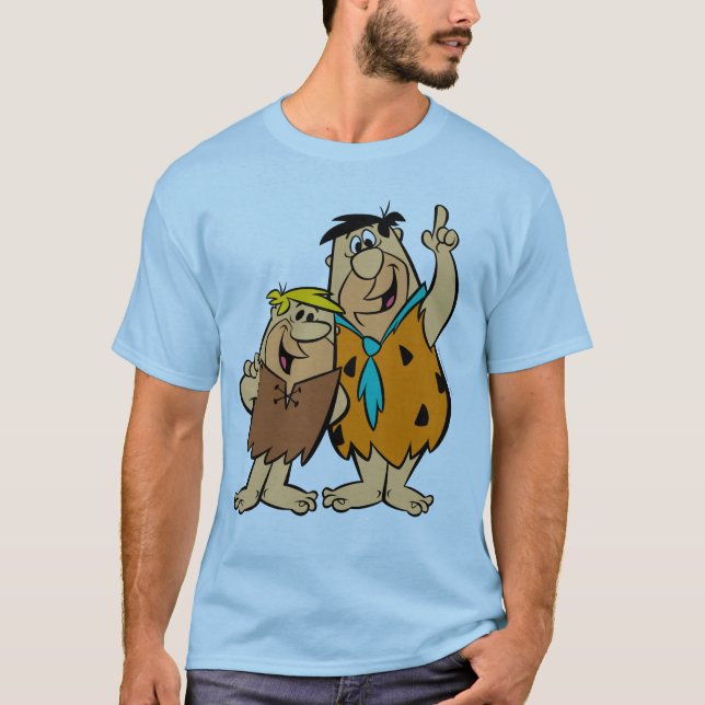 Barney Rubble och Fred Flintstone Tee Shirt (Framsida)