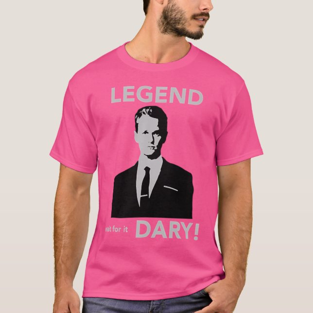 Barney Stinson Legen Dary Vintage T Shirt (Framsida)