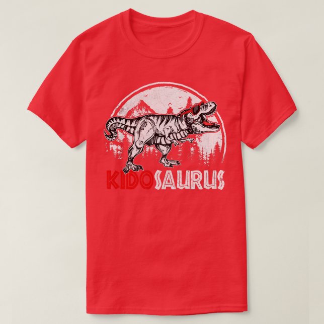 Barnfamiljen Dinosaur T Rex - Baby Saurus Funny Ki T Shirt (Design framsida)