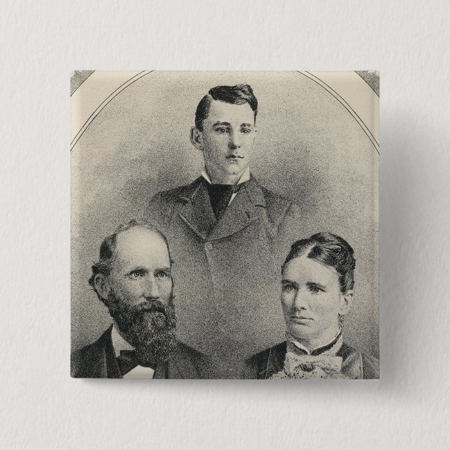 Barnfamiljen porträtt knapp (Framsida)