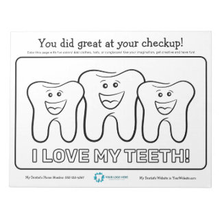 Barnfärgningssida Anteckningsblock