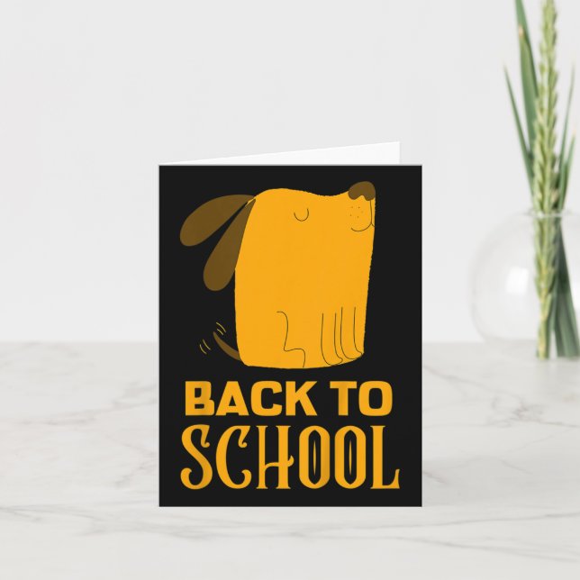 Barnfina Back to school-kontor för bojor tillbaka  Kort (Framsida)