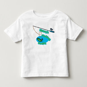 Barnflicka fiskekompis t-shirt