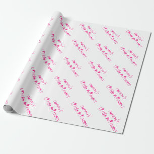 Barnflicka lite Princess Wrapping Skyla över Presentpapper