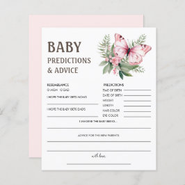Barnförutsägelser | Game för fjäril Baby Shower