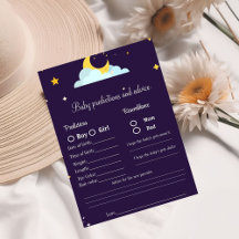 Barnförutsägelser och rådgivning baby shower spel