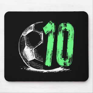 Barnfotboll 10 år gammal födelsedagsfest musmatta