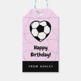 Barnfotboll Hjärtformade Boll Girls Namn Rosa Cute Presentetikett