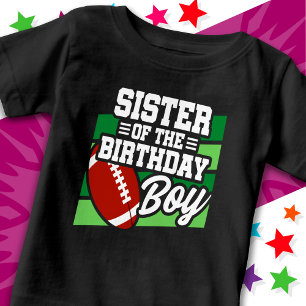 Barnfotbollsfest Födelsedags Pojkens Syster T Shirt