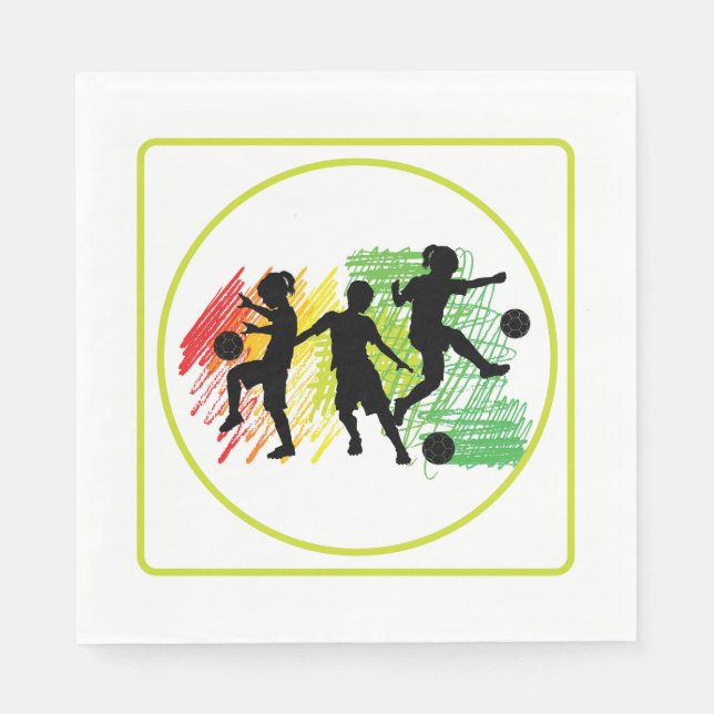 Barnfotbollsfest  pappersservett (Framsidan)