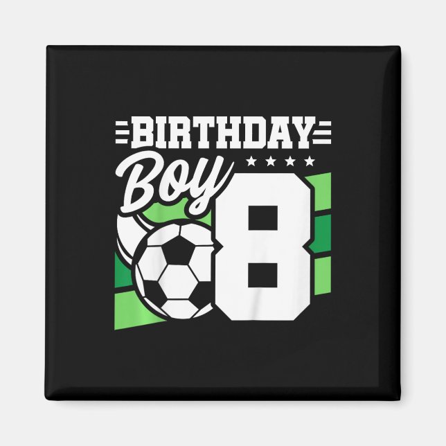 Barnfotbollsfödelsedagsfest - 8-årig pojke - 8:e  magnet (Framsidan)