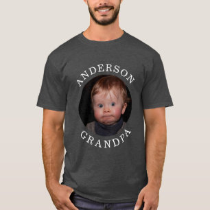 Barnfoto morfar i Modern Baby Ansikte Personlig T Shirt