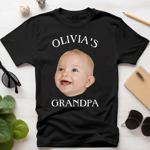 Barnfoto morfar i Modern Baby Ansikte Personlig T Shirt