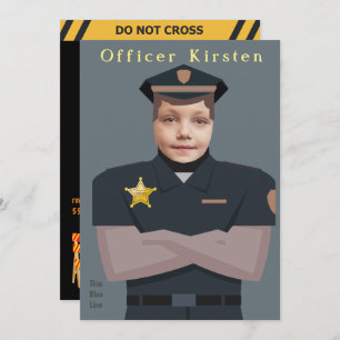 Barnfotomall födelsedag inbjudningar