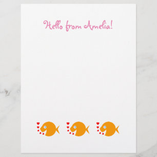Barnguldmakrill i Cute Lycklig Tecknad Stationery