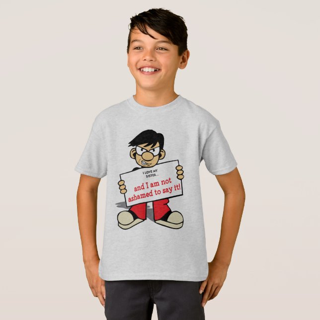 Barnhanes TAGLESS® T-Shirt (Hel framsida)