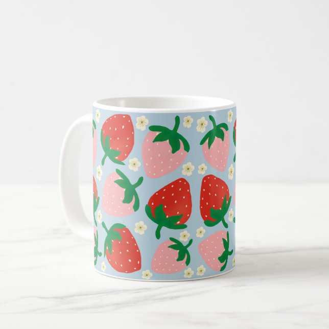 Bärnjuta njutningar Pastellblå Kaffemugg (Framsida vänster)