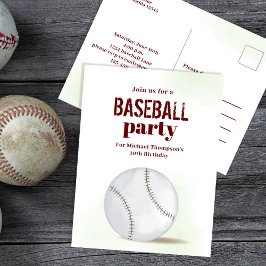 Barnkalas Baseboll Anpassat vykort