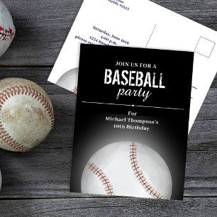 Barnkalas Baseboll Beställning Vykort