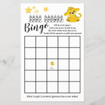 Barnkalas Bingo Färgstark Tiger Spelkort