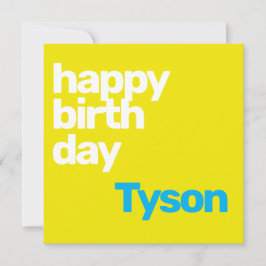 barnkalas gul minimal Invitation Inbjudningar