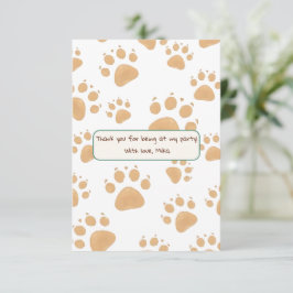 Barnkalas i djungelstil tack kort