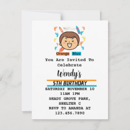 Barnkalas inbjudan fotspår