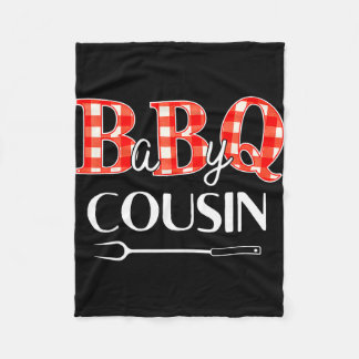 Barnkalas kusin BBQ-fest söt matchande familj  Fleecefilt