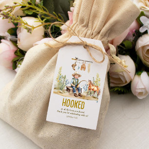 Barnkalas med Fiskar-Derbyt "Hooked on All the Lov Presentetikett