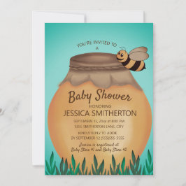 Barnkalas med Honey Pot och Honeybee Inbjudningar