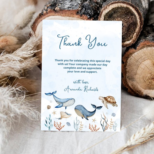 Barnkalas under havet tack kort (Skapare uppladdad)