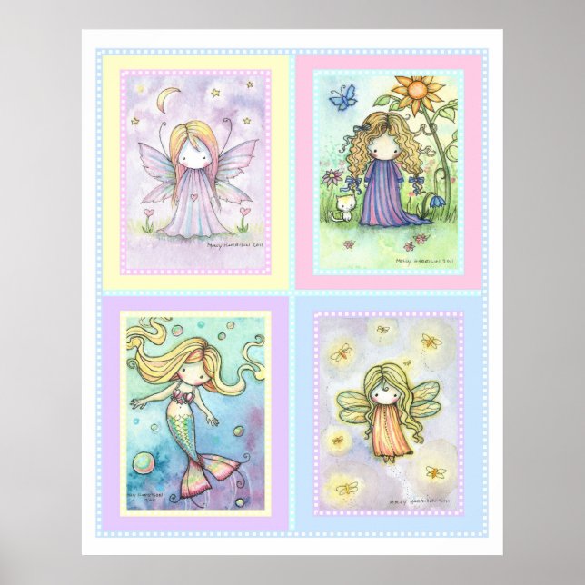 Barnkammar konsttryck av Molly Harrison Poster (Framsidan)