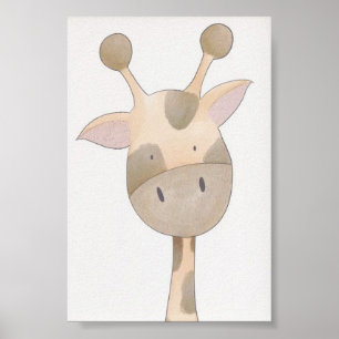 Barnkammaraffisch - Giraff Poster