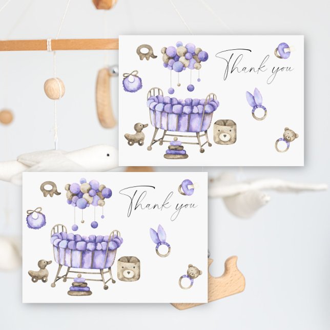 Barnkammarbaby shower - tackkort tack kort (Skapare uppladdad)