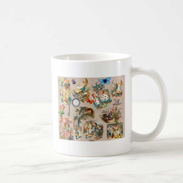 Barnkammare Alice färgrik 1800-tal Klassisk Underl Kaffemugg (Höger)