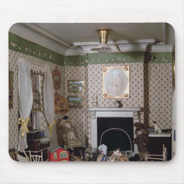 Barnkammare med leksaker från "Fröcken Miles" Musmatta (Framsidan)