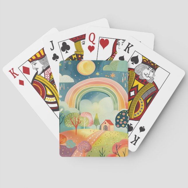Barnkammarens konstdesign casinokort (Baksidan)
