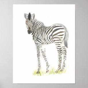 Barnkammarinredning safari djur poster