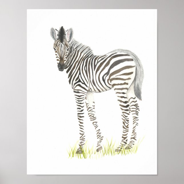 Barnkammarinredning safari djur poster (Framsidan)